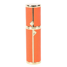 (Orange) 5ml Nachfüllbare Parfüm-Sprayflasche PU-Leder Rosa