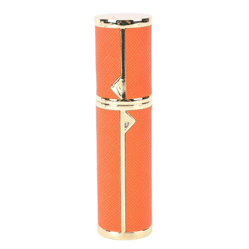 (Orange) 5ml Nachfüllbare Parfüm-Sprayflasche PU-Leder Rosa