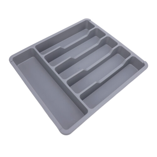 Silberbesteck-Organizer staubdicht grau für Küche 2