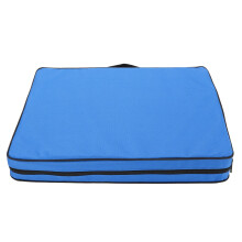 (Blue) Waterproof Stadium Cushion Comfortable Pad for Outdoor Camping Black
