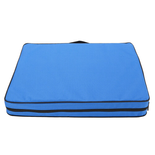 (Blue) Waterproof Stadium Cushion Black
