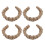 4pcs Jute Curtain Tiebacks Lightweight Decorative Holdbacks 3