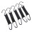 5ganci Nylon per Recinto Esterno Neri 5