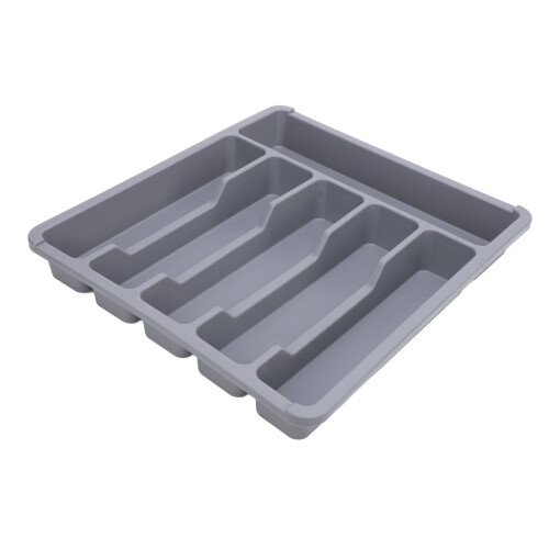 Silberbesteck-Organizer staubdicht grau für Küche 1