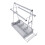 BBQ Condiment Holder Grill Caddy with Towel Holder 2