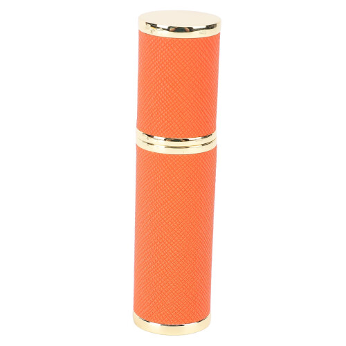 (Orange) 5ml Nachfüllbare Parfüm-Sprayflasche PU-Leder Rosa 1