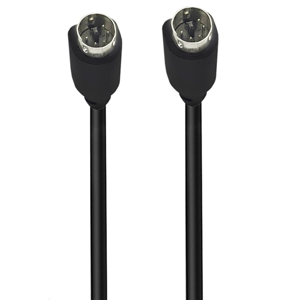 Male To Male S Video 5Pin Adapter Cable 5-Pin Din, S-Video, 1.8 M, Straight Connectors, For Home Theater And Travel 9084446712025