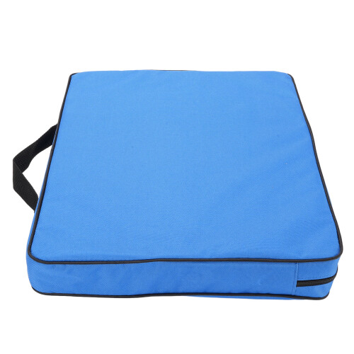 (Blue) Waterproof Stadium Cushion Black 2