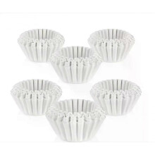 BEEM Universal Basket Filter Paper Filter for Coffee Machines, 80/200mm, 10 Cups, 600 Pieces, White, Taste-Free