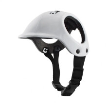 Dog Helmet Adjustable Windproof Dog Crash Helmet With Ear Holes Safety Hat For Outdoor Riding Hiking Cycling White