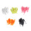 100 Stück fluoreszierende Gummiköder mit Paddle Tail für Angler 16