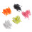 100 Stück fluoreszierende Gummiköder mit Paddle Tail für Angler 11