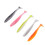 100 Stück fluoreszierende Gummiköder mit Paddle Tail für Angler 8