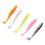 100 Stück fluoreszierende Gummiköder mit Paddle Tail für Angler 13