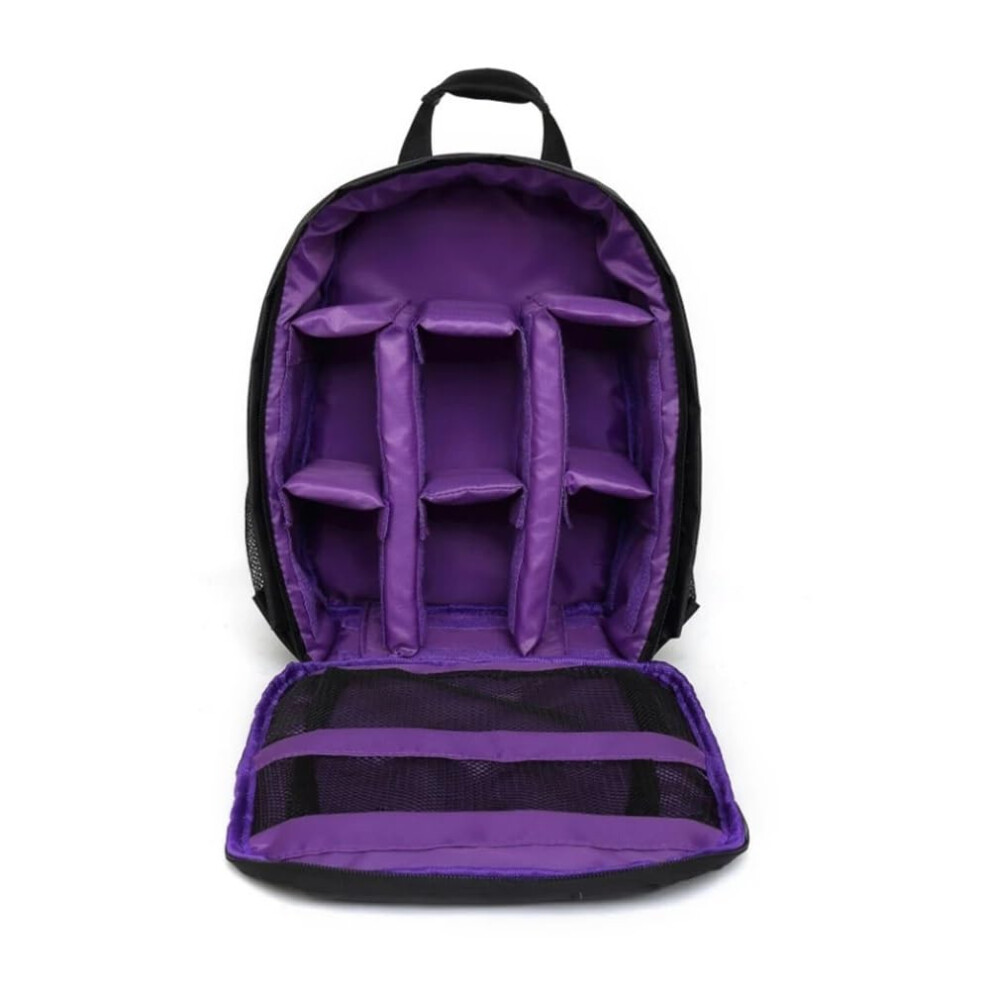 Outdoor Camera Backpack Video Digital Waterproof Dslr Shoulder Bag For Canon Nikon Sony Purple 9067246450052