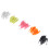 100 Stück fluoreszierende Gummiköder mit Paddle Tail für Angler 12