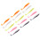 100 Stück fluoreszierende Gummiköder mit Paddle Tail für Angler 10
