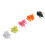 100 Stück fluoreszierende Gummiköder mit Paddle Tail für Angler 4