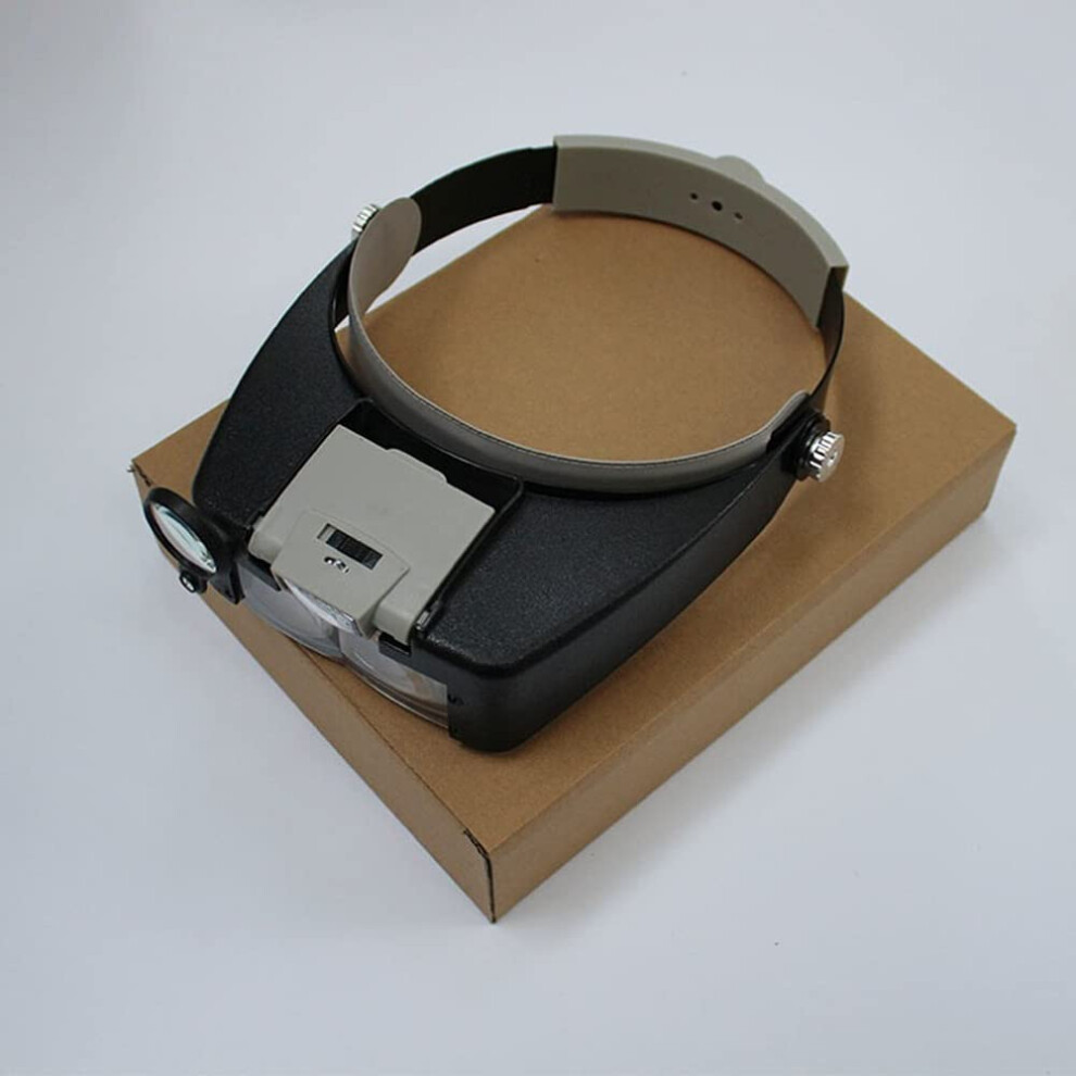 Light Magnifying Led Lamp Adjustable Headband Magnifier With Led Jewelry Loupe Reading Magnifier Visor Lens