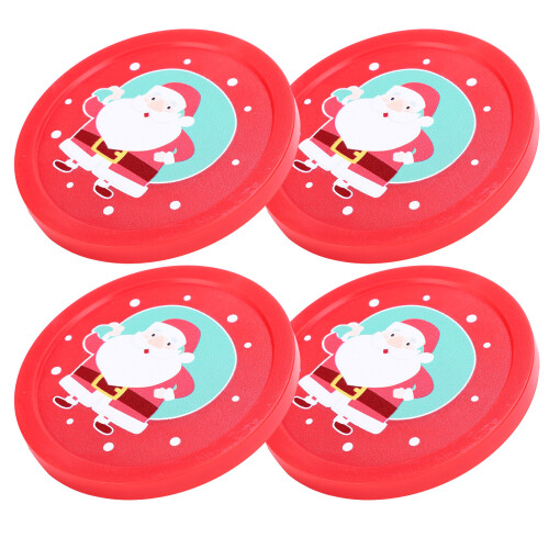 4Pcs 82mm Hockey Replacement Pucks Table Game 1