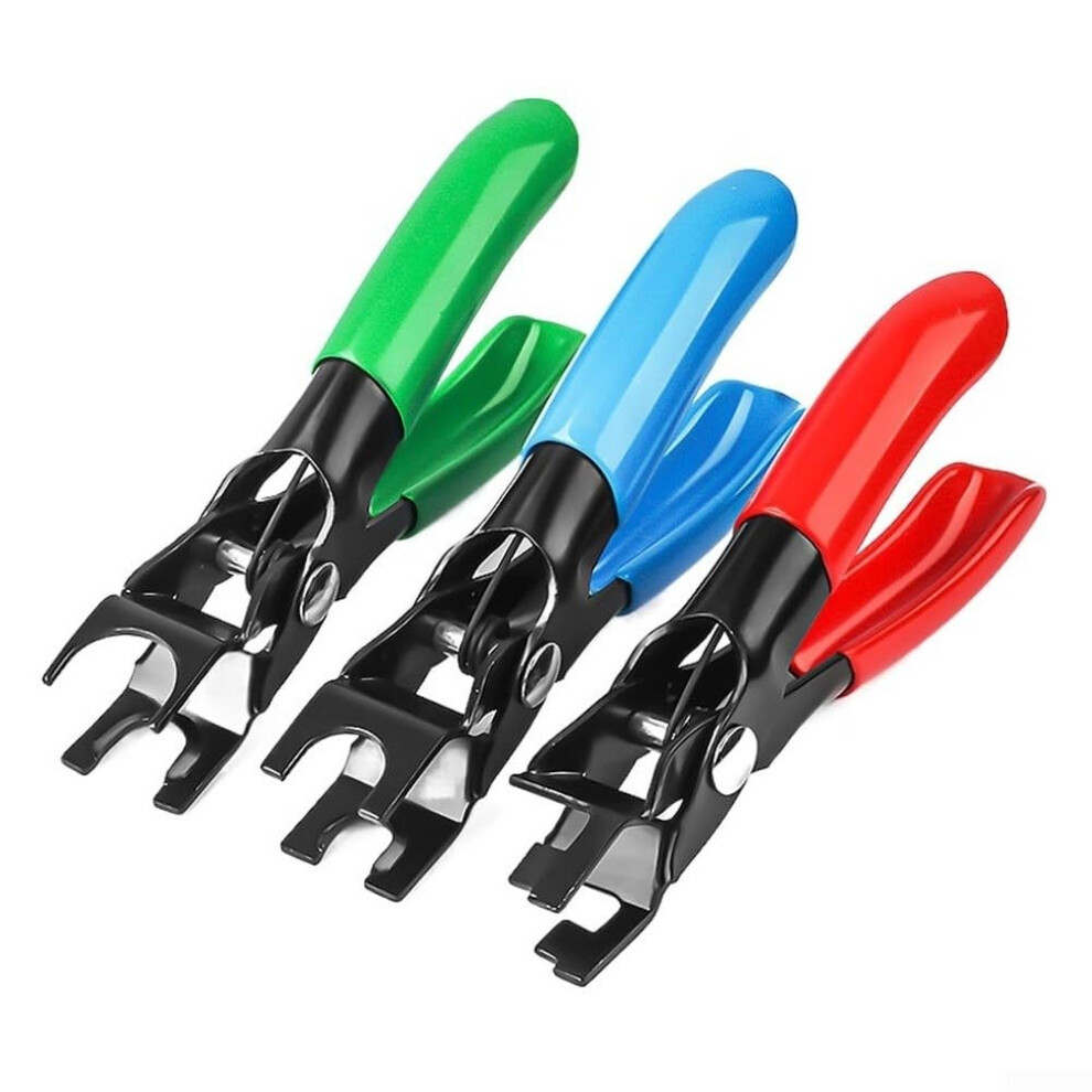 Automotive Fuel Line Disconnect Pliers 3Pc Set Alloy Forged Quick Release Hose Tool For Petrol Clips Fuel And Oil Lines 9084446712186