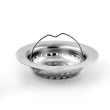 Stainless Steel Sink Strainers Set of Two Pieces (Outer Diameter 11 cm), 2 pieces, Lilaris