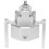 (Silver) 313mm Wheelbase Metal Chassis Frame 1/10 RC Crawler Titanium 3