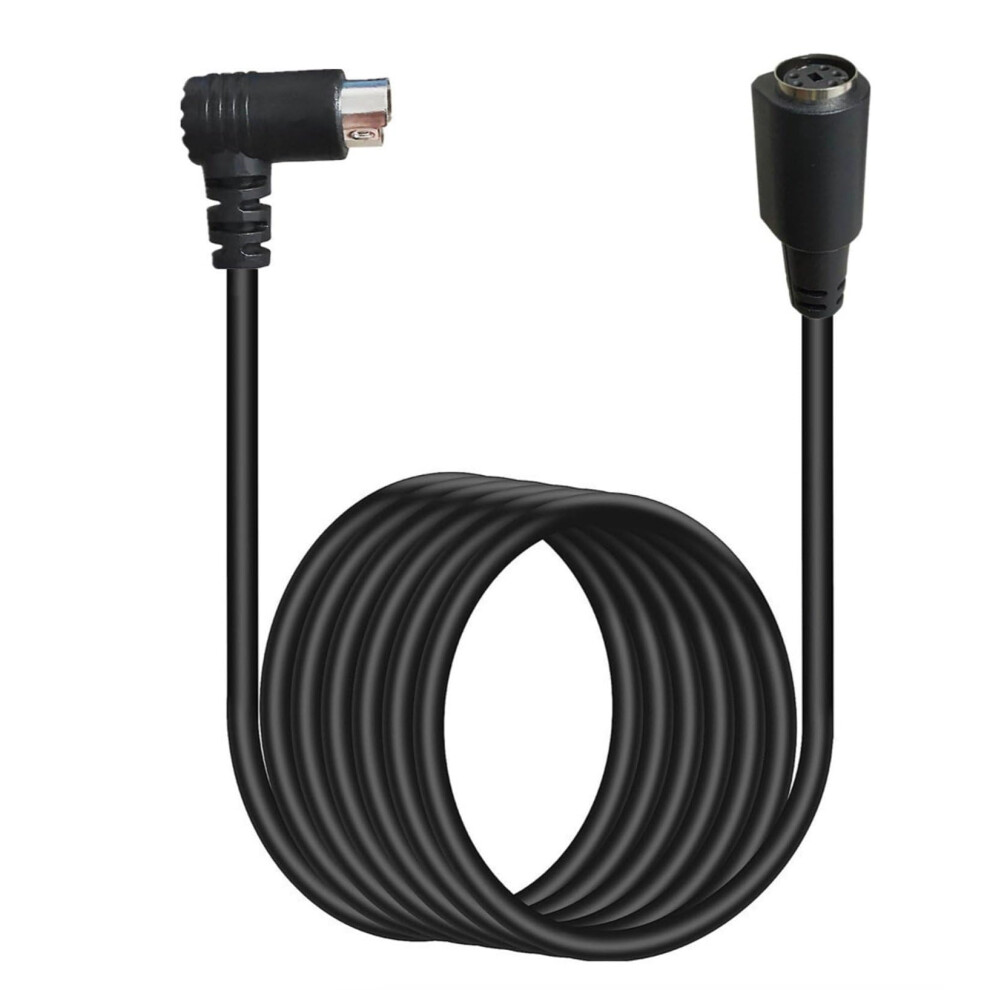 Mini Din 5Pin Angled Male To Female S Video Audio Extension Cable (1.8M) 5Pin Mini Din S Video Cable Angled Connector 9084446712261