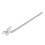 Langer Haar-Klemmclip Silber Strass Elegant 5