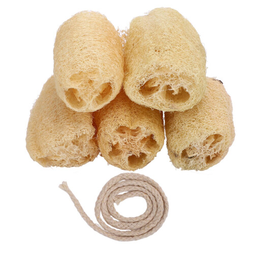 5PCS Loofah Dish Brush Kitchen Scrubber