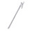 Langer Haar-Klemmclip Silber Strass Elegant 4