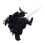 Zwarte Bloem Ketting Tassel Klip 2