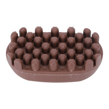 (Brown) Brauner Gummi-Frotte-Haarwender, waschbar & tragbar