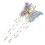 Langer Haar-Klemmclip Strass Legierung Mode 3