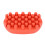 (Red) Washable Portable Brown Rubber Twist Curl Comb 1