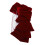 Roter Samtbogen-Haarklemme mit Quaste & Faux-Pearl 2