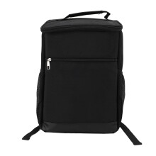 (Black) Insulated Leakproof Backpack Cooler for Camping Beach Black