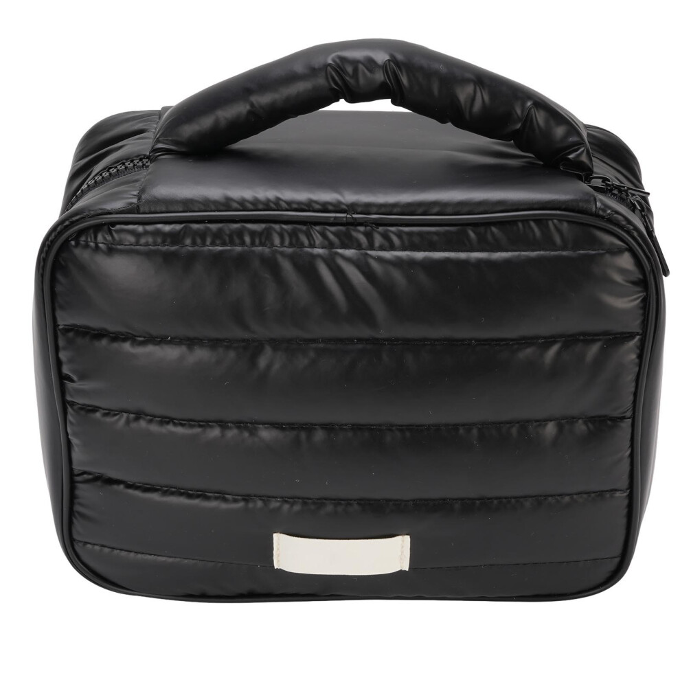 Black (Black) Makeup Cosmetic Bag Rain Proof Large Capacity Portable