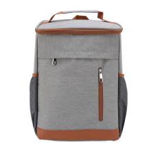 (Gray with Orange) Große wasserdichte Kühlrucksack Thermal Blau