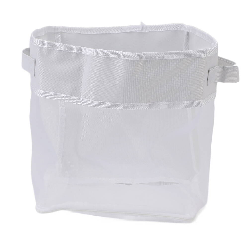Bath Toy Storage with Zipper Large Capacity Quick Drainage Organizer