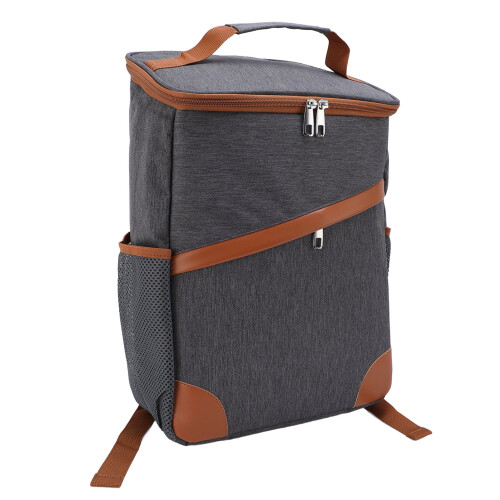 (Dark Grey) Großer isolierter wasserdichter Thermorucksack Dunkelgrau 2