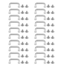 (Silver) 20 Stk. Bogenbrücken-Schnalle 17x8x5mm, Metall D-Ring, Gold