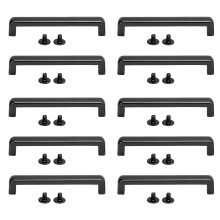 (Silver Black) 10 Stk 51x7x7,5mm Bogenbrücken-Schnalle Verbinder Silber Schwarz