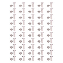 50x M5 Edelstahl-Nietmuttern 6,1x16x11mm