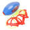(Flat Style) Pull Shuttle Ball Game 2 Players Interactive Fitness Toy Flat Style 4