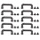 (Silver Black) 10 Stk. 25,5x10,5x5mm Flachrundbogenbrücke Silber 1