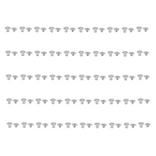 50 Paar Leder-Nieten M3.5 Edelstahl 0,18x0,2x0,35in