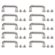 (Silver) 10 Stk. 25,5x10,5x5mm Flachrundbogenbrücke Silber