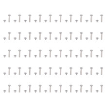 50x M3.5 4,5x22x9mm Edelstahl-Nietmuttern für Leder