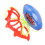 (Flat Style) Pull Shuttle Ball Game 2 Players Interactive Fitness Toy Flat Style 2